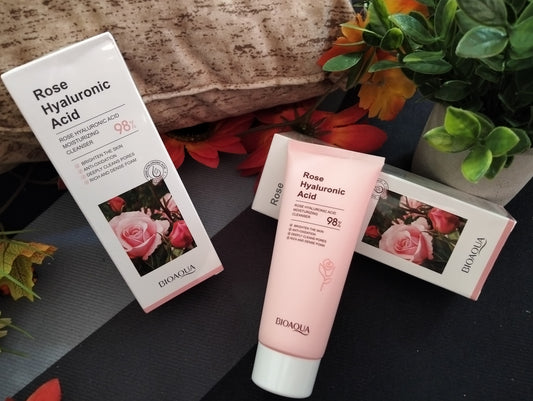 🌹 LIMPIADOR FACIAL BIOAQUA ROSE HYALURONIC ACID – 98% PURE HYDRATION