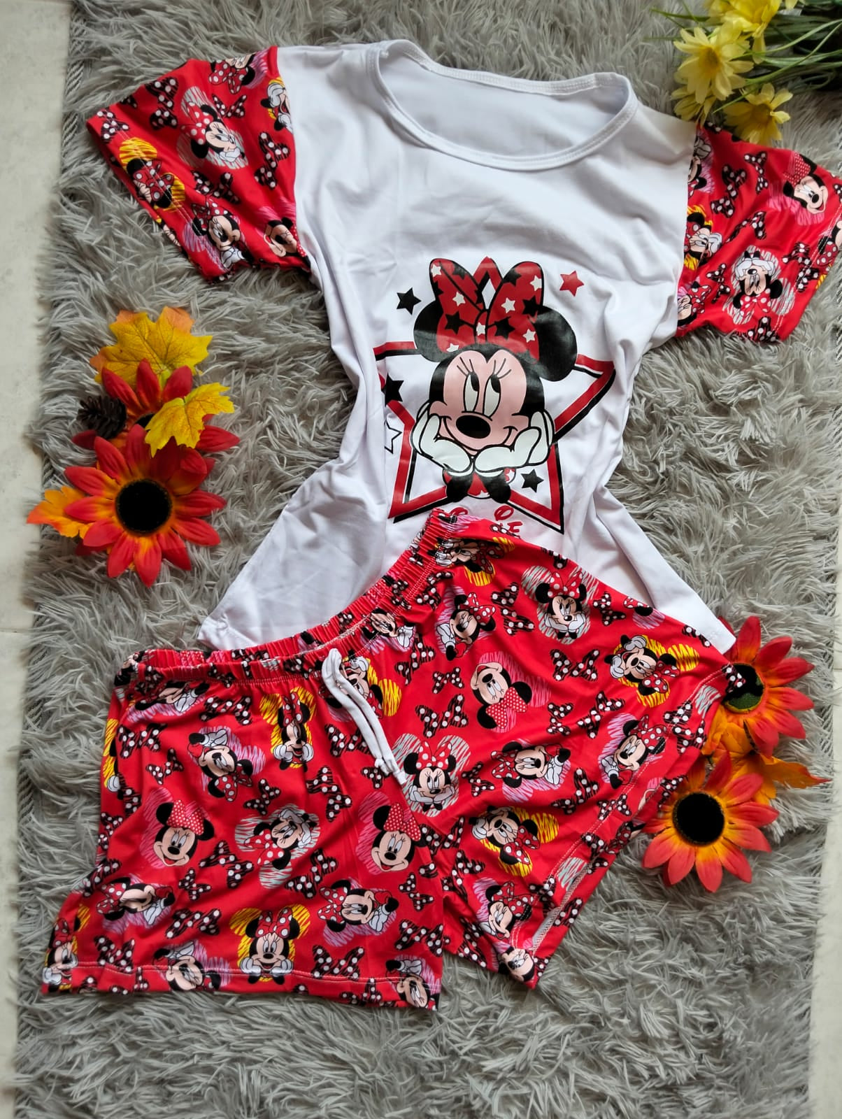 PIJAMA DAMA FANTASÍA – BLUSA Y SHORT SÚPER FRESCO