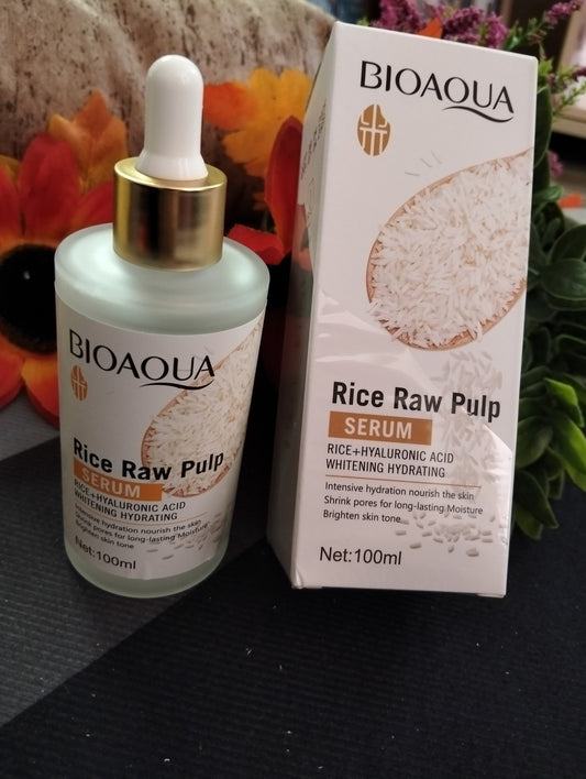 ✨ SÉRUM BIOAQUA RICE RAW PULP – ARROZ + ÁCIDO HIALURÓNICO (120 ML)