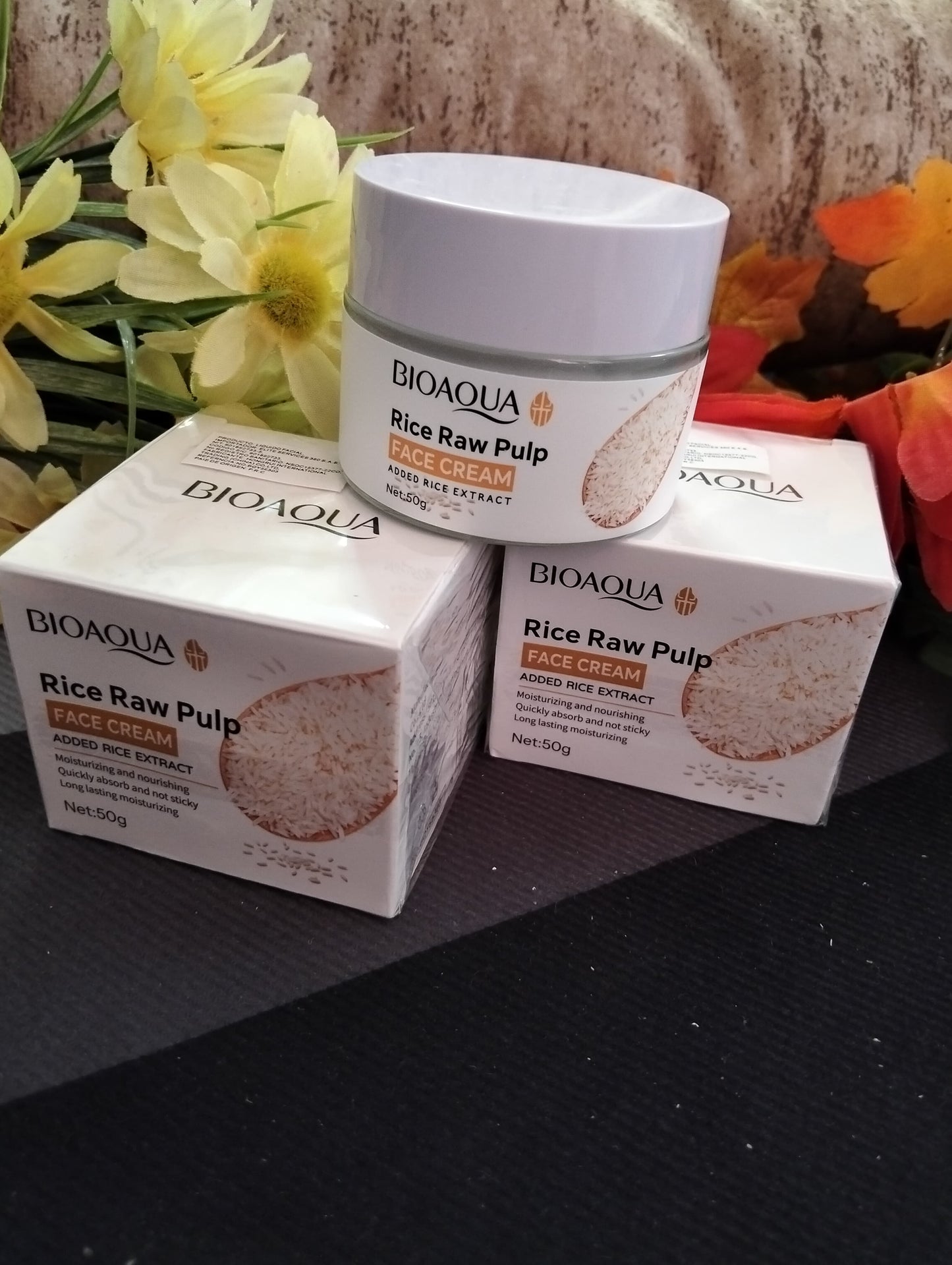 🌾CREMA FACIAL HIDRATANTE EXTRACTO DE ARROZ  BIOAQUA