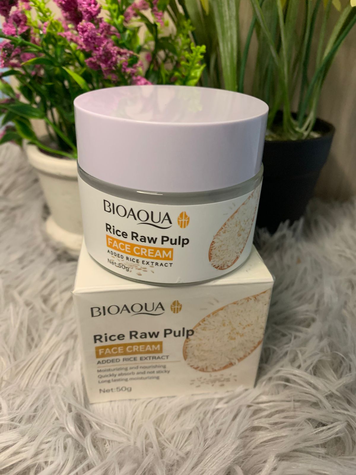🌾CREMA FACIAL HIDRATANTE EXTRACTO DE ARROZ  BIOAQUA