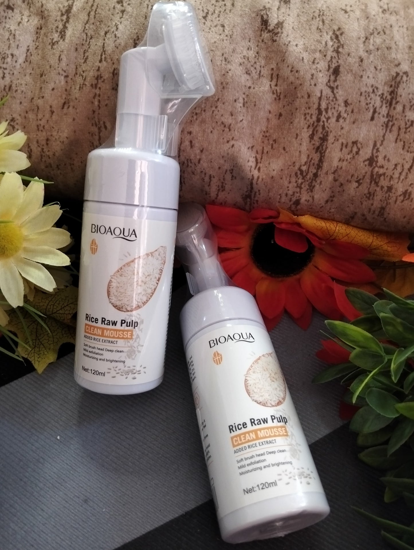 ESPUMA LIMPIADORA FACIAL BIOAQUA CON CEPILLO INTEGRADO
