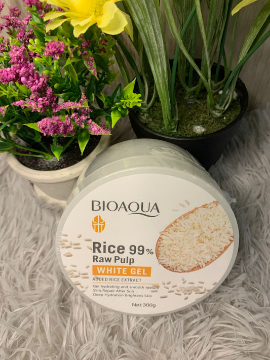 ✨ BIOAQUA RICE 99% RAW PULP – WHITE GEL 300G
