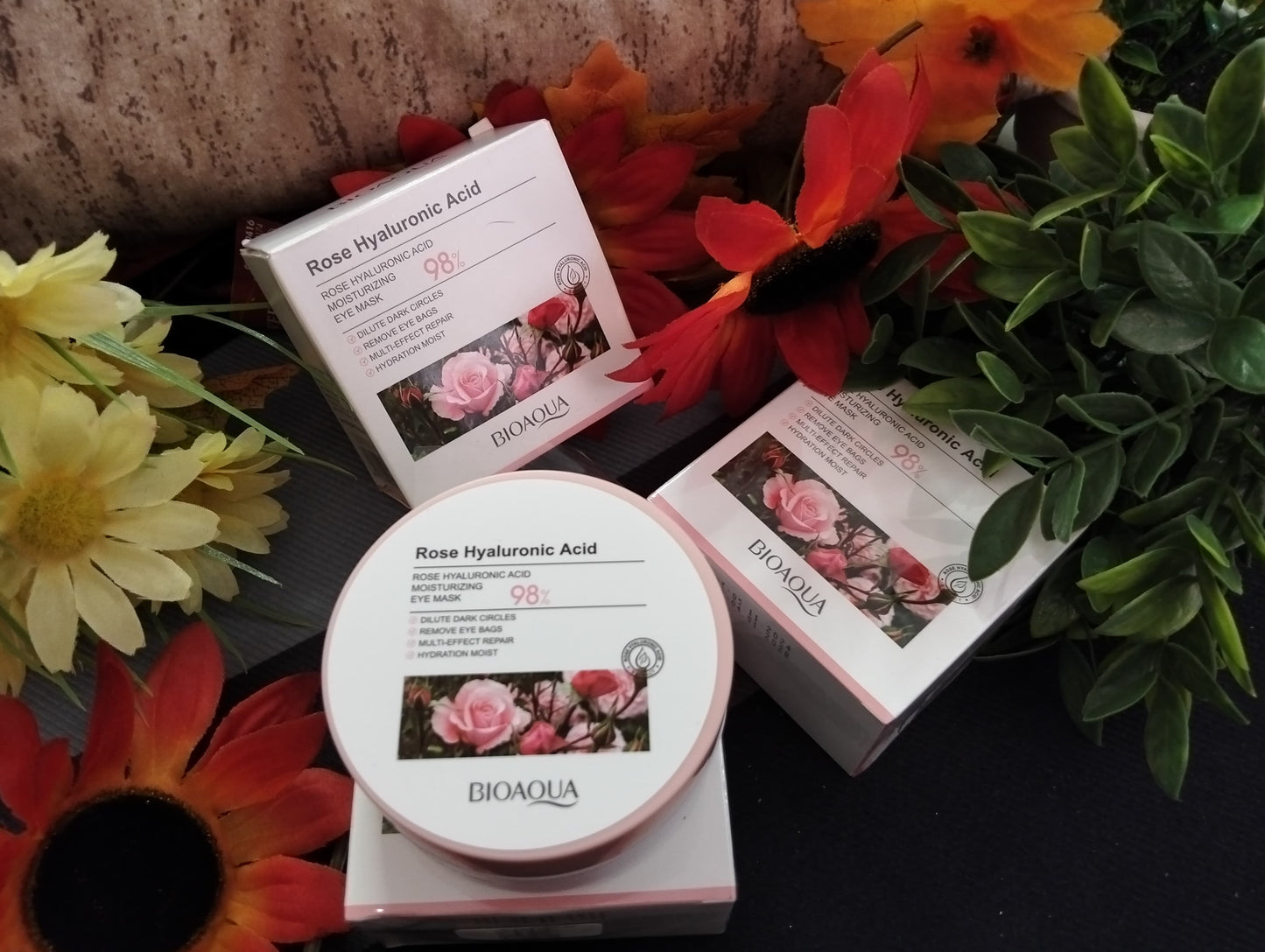 🌹 PARCHE DE OJOS BIOAQUA ROSE HYALURONIC ACID