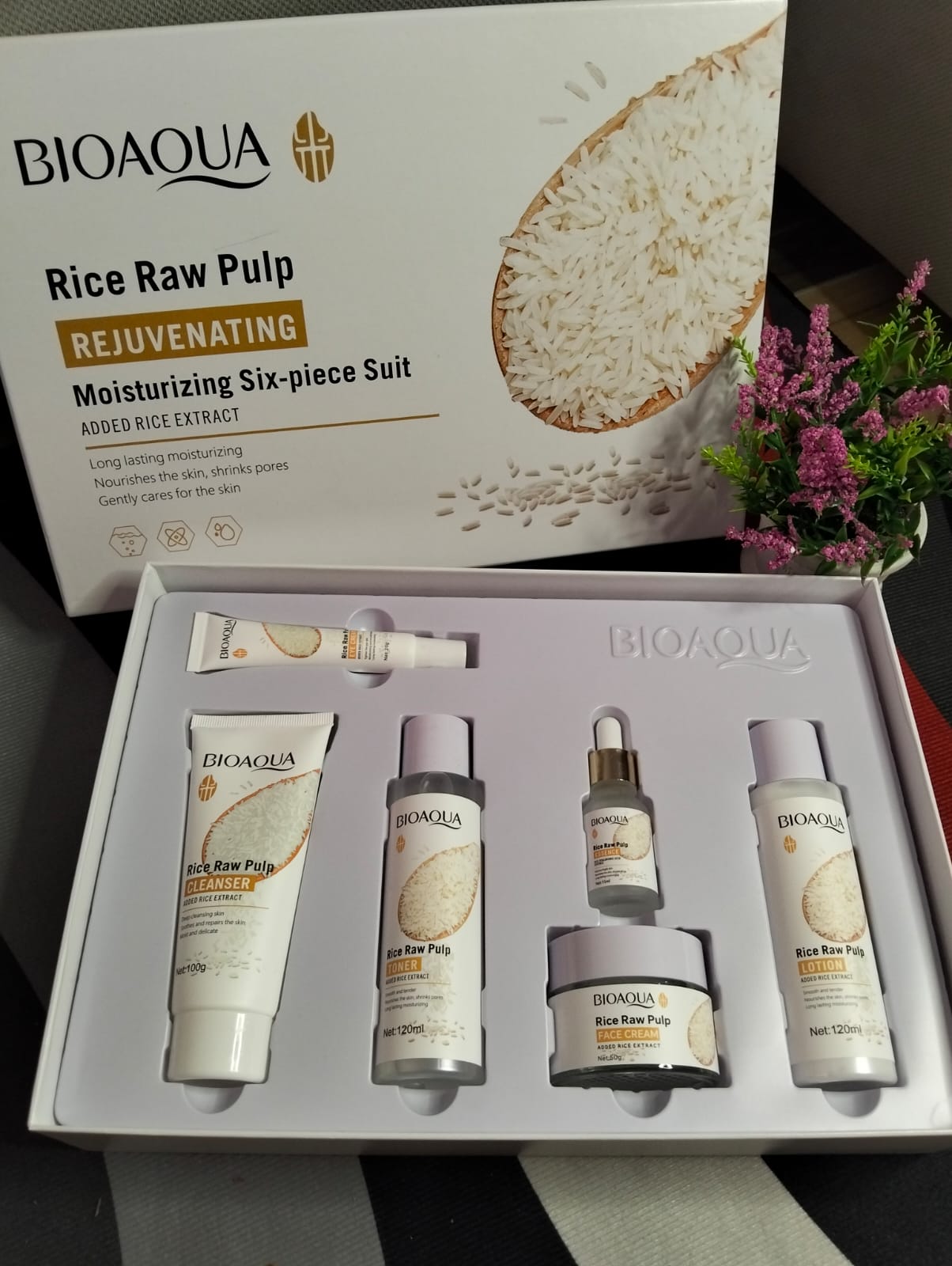 KIT EXTRACTO DE ARROZ BIOAQUA – SET REJUVENECEDOR E HIDRATANTE