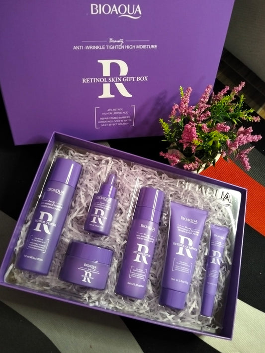KIT FACIAL ANTIEDAD DE LUJO- BIOAQUA RETINOL SKIN GIFT BOX