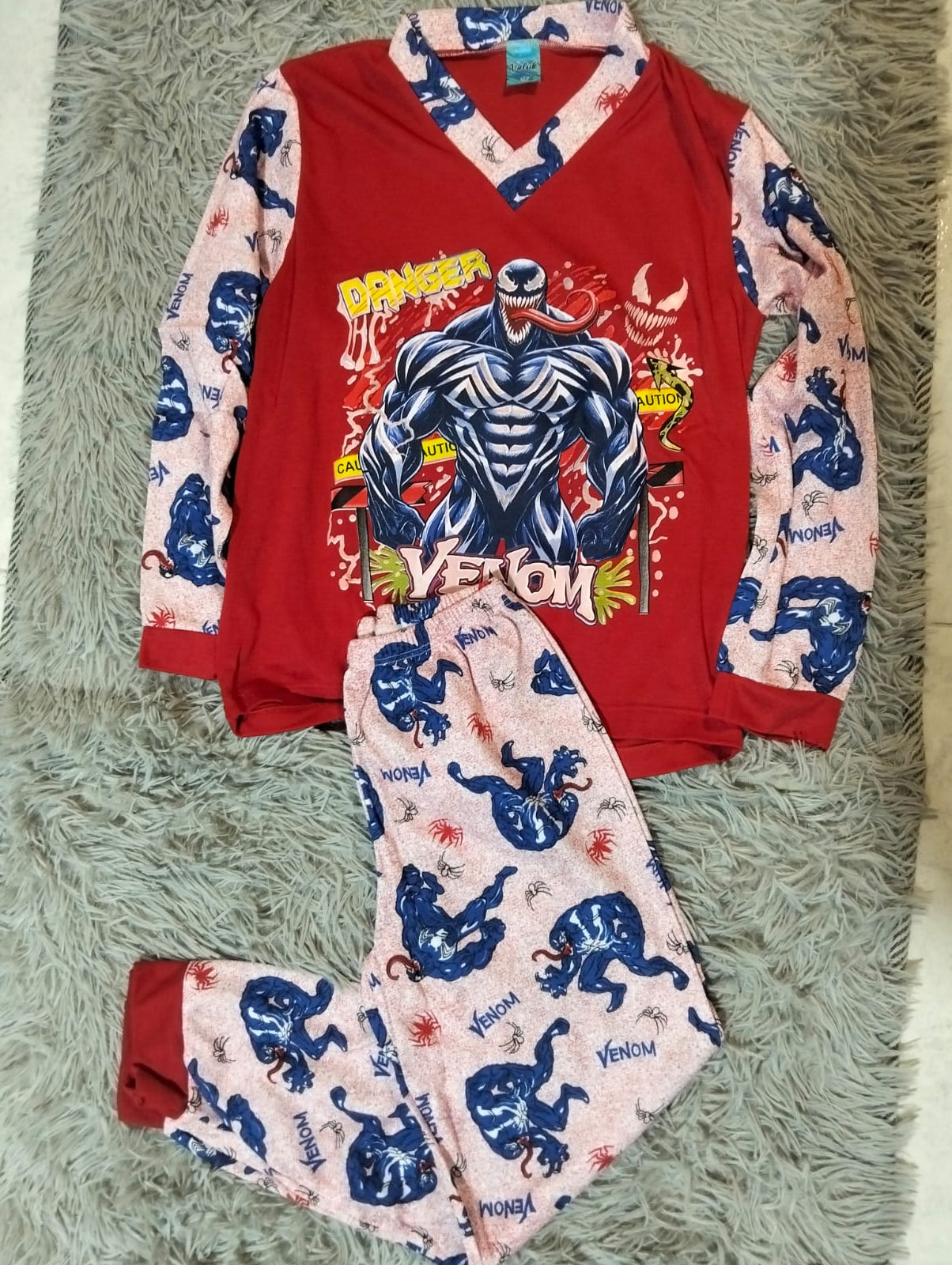PIJAMA NIÑO/NIÑA MANGA LARGA Y PANTALON ESTAMPADA