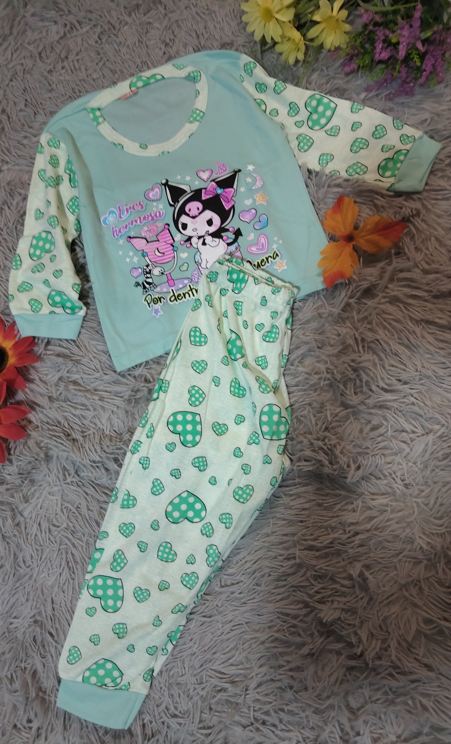 PIJAMA NIÑO/NIÑA MANGA LARGA Y PANTALON ESTAMPADA