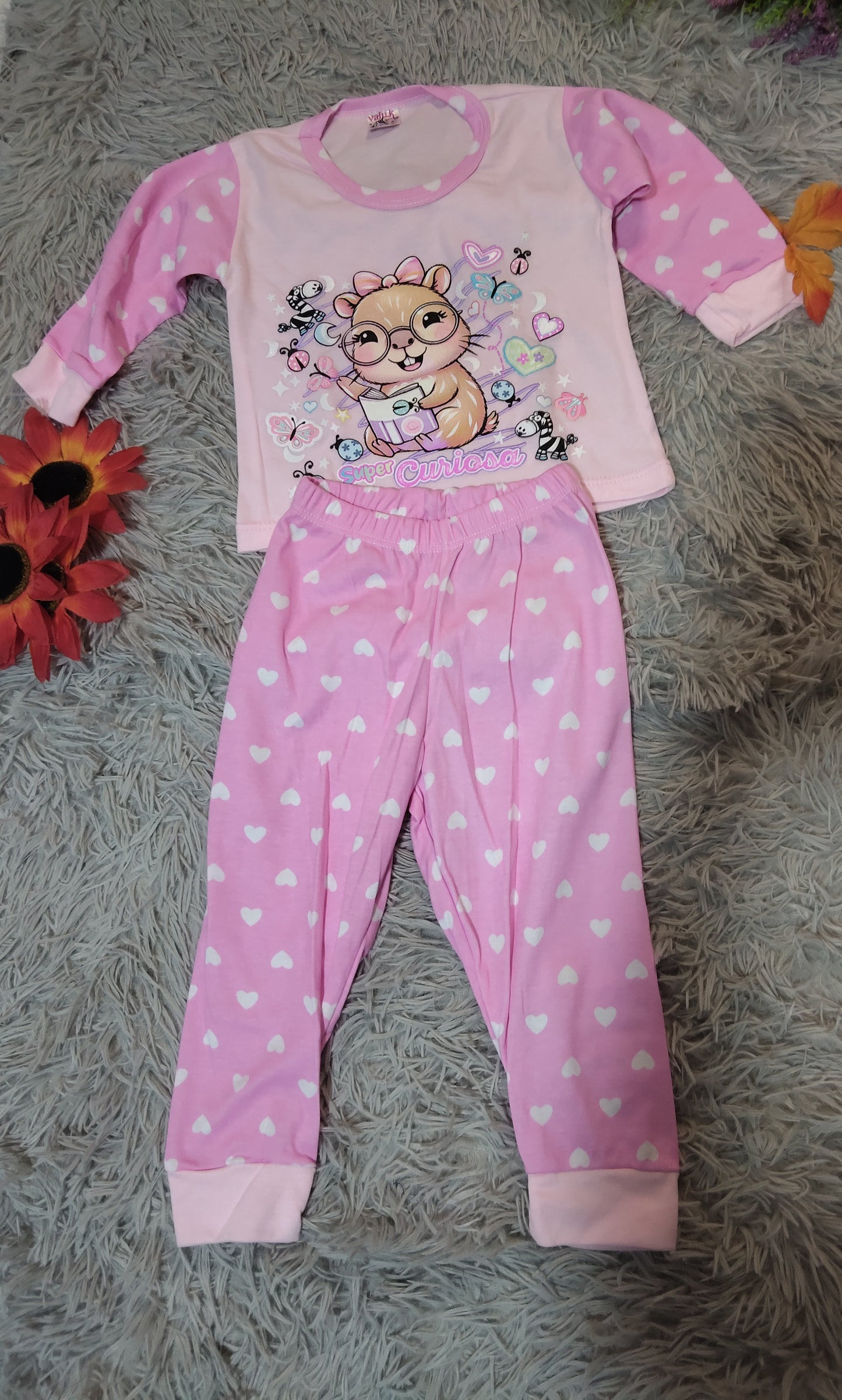 PIJAMA NIÑO/NIÑA MANGA LARGA Y PANTALON ESTAMPADA