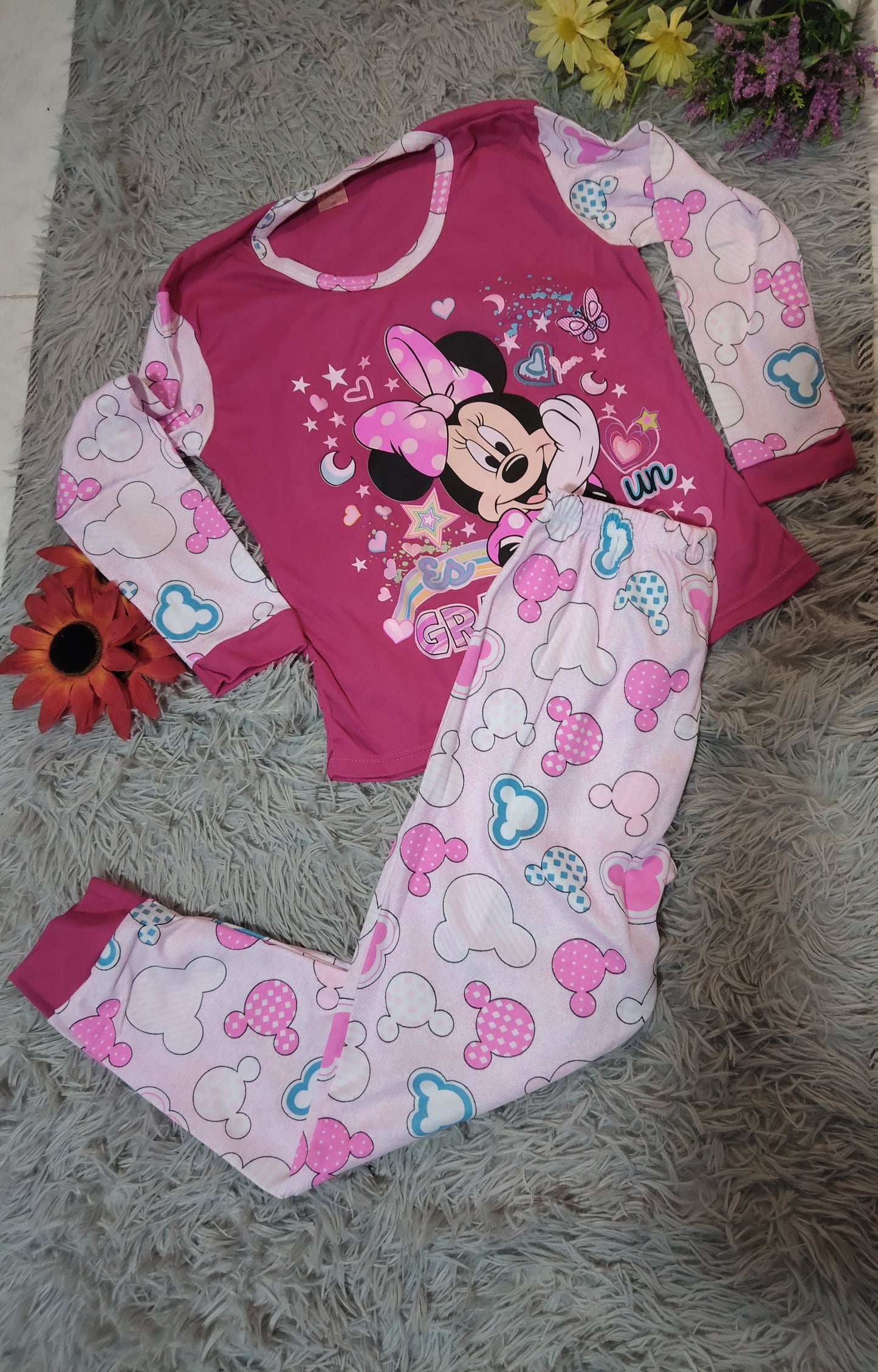 PIJAMA NIÑO/NIÑA MANGA LARGA Y PANTALON ESTAMPADA