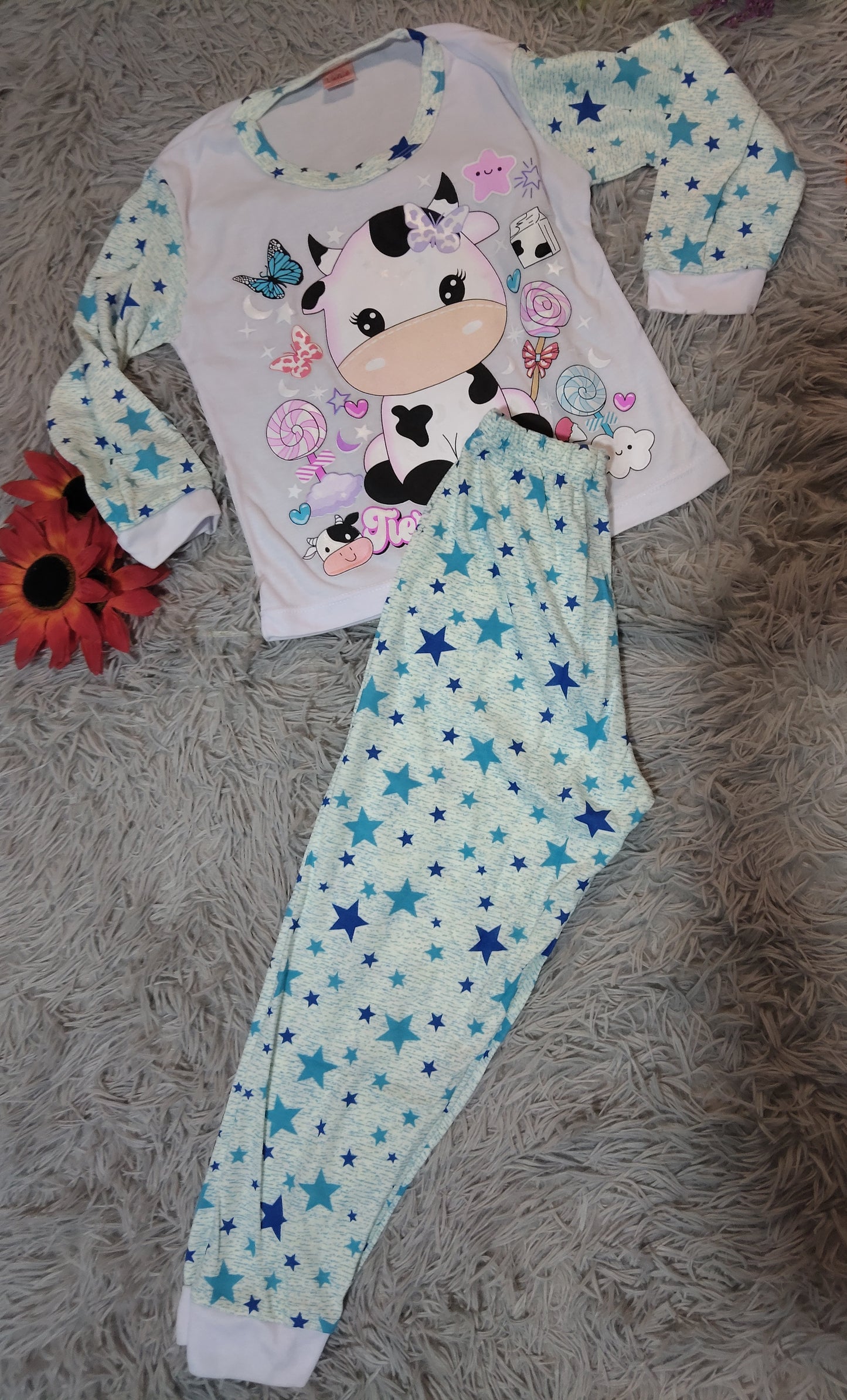 PIJAMA NIÑO/NIÑA MANGA LARGA Y PANTALON ESTAMPADA