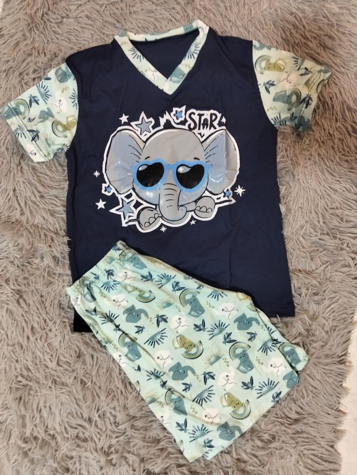 PIJAMA NIÑO/NIÑA – MANGA CORTA Y SHORT