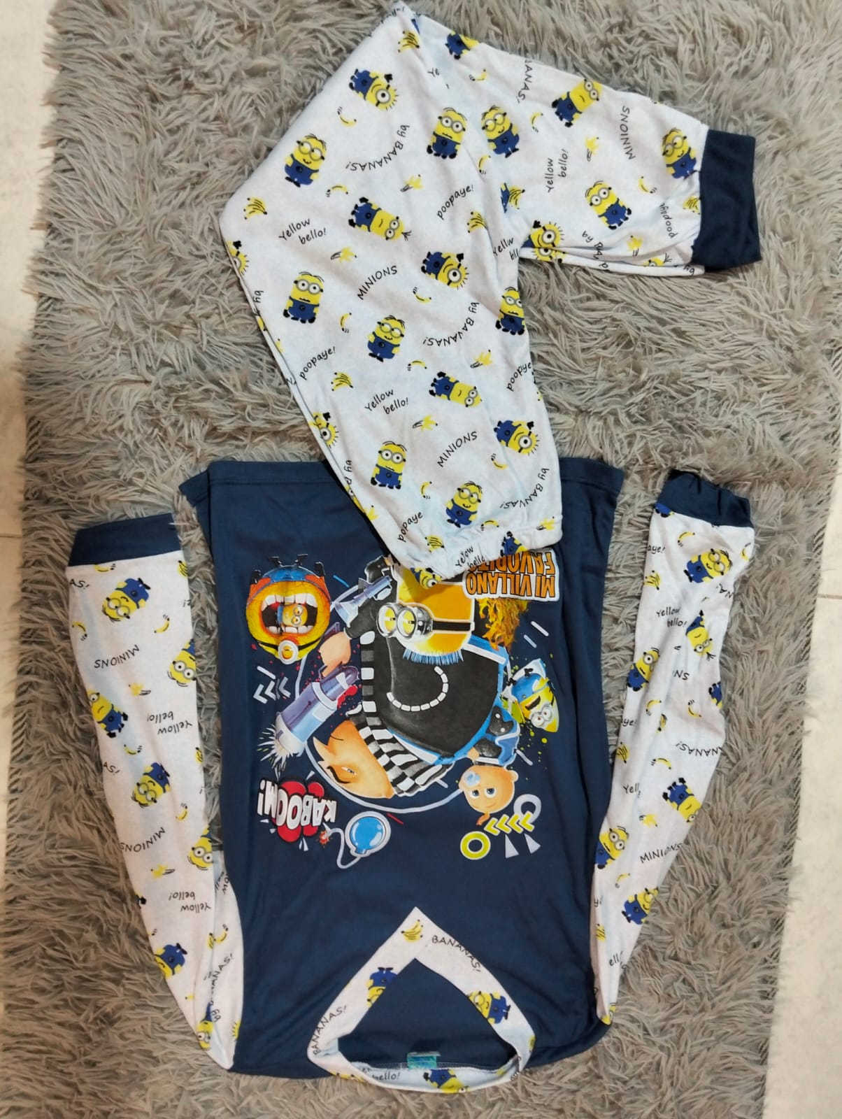 PIJAMA NIÑO/NIÑA MANGA LARGA Y PANTALON ESTAMPADA