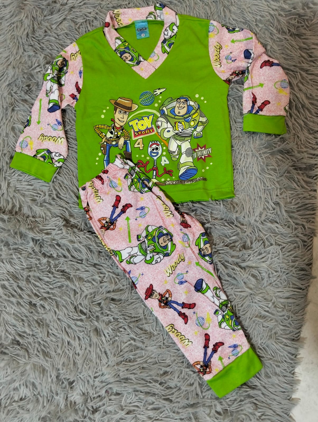 PIJAMA NIÑO/NIÑA MANGA LARGA Y PANTALON ESTAMPADA