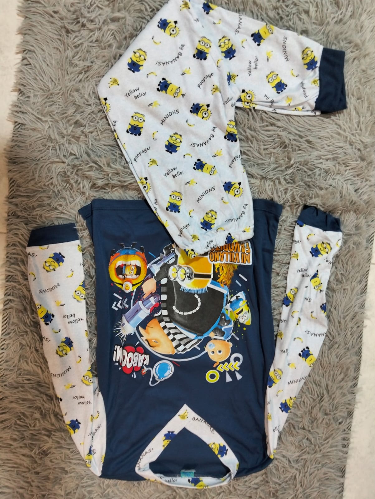 PIJAMA NIÑO/NIÑA MANGA LARGA Y PANTALON ESTAMPADA