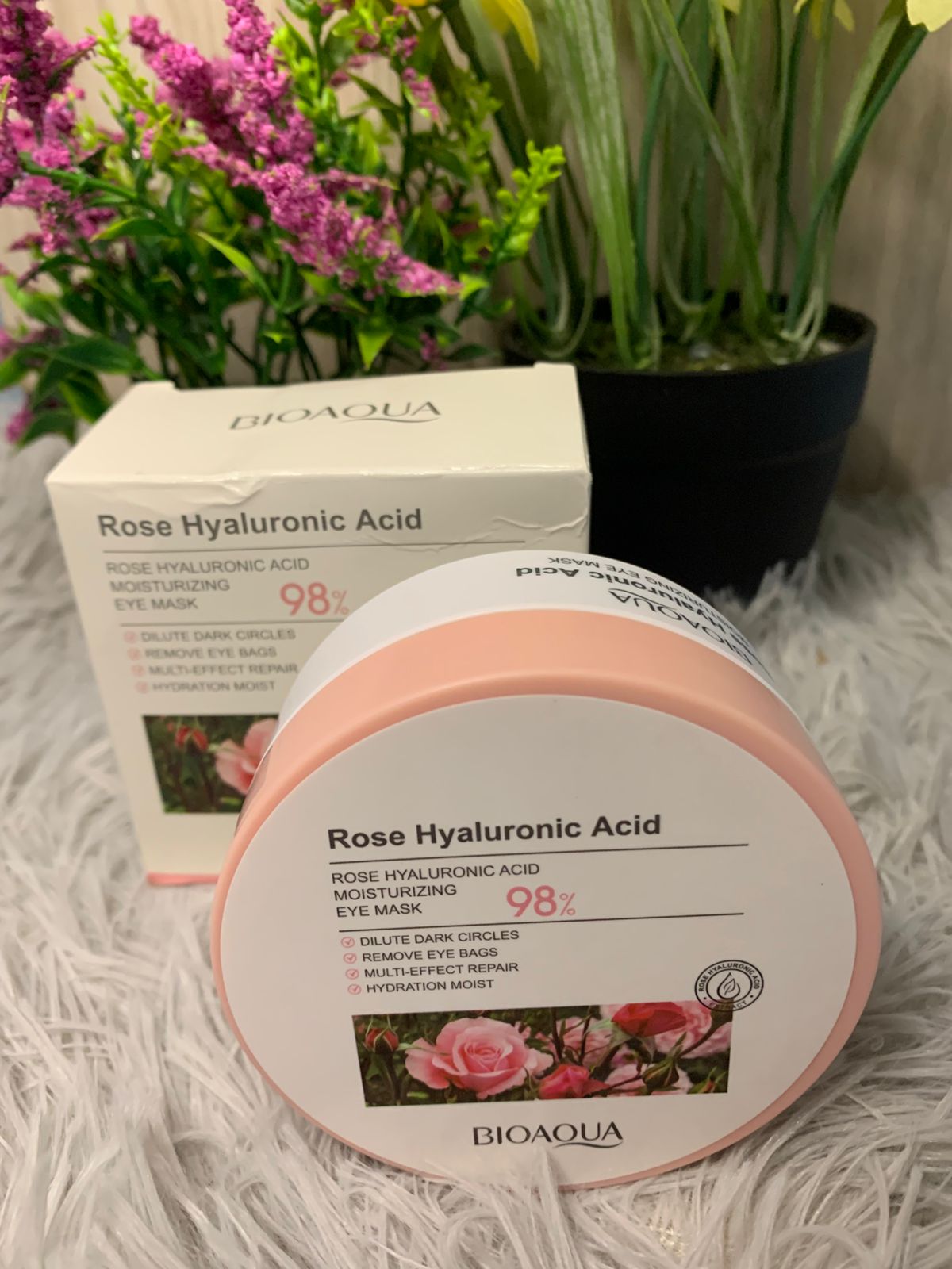🌹 PARCHE DE OJOS BIOAQUA ROSE HYALURONIC ACID