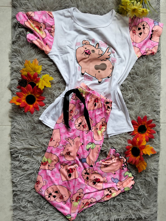 PIJAMA DAMA ENSUEÑO CAMISETA Y PANTALÓN ESTAMPADO
