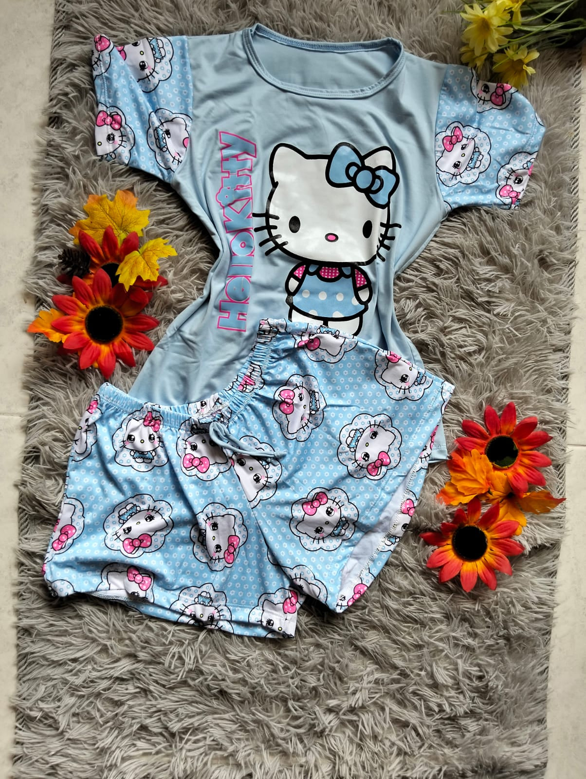 PIJAMA DAMA FANTASÍA – BLUSA Y SHORT SÚPER FRESCO