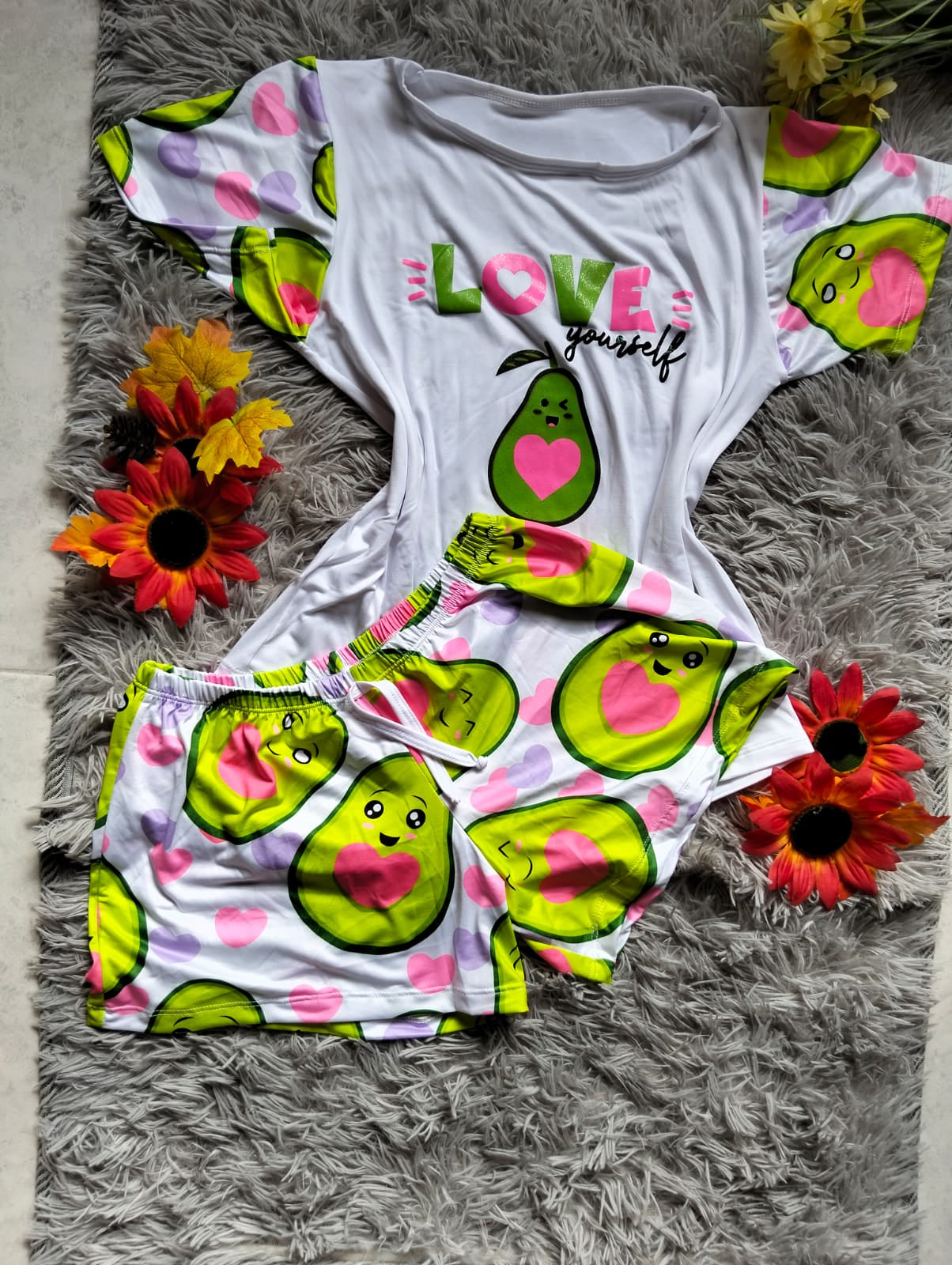 PIJAMA DAMA FANTASÍA – BLUSA Y SHORT SÚPER FRESCO