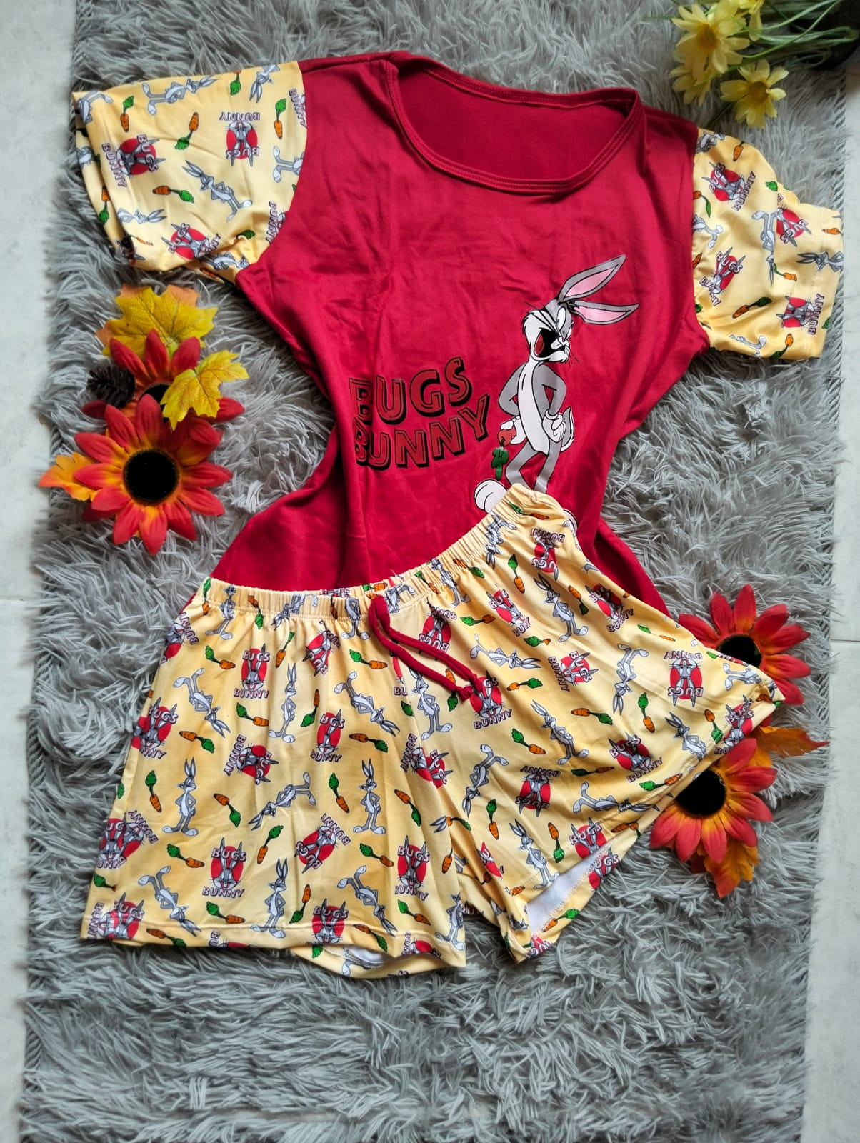 PIJAMA DAMA FANTASÍA – BLUSA Y SHORT SÚPER FRESCO