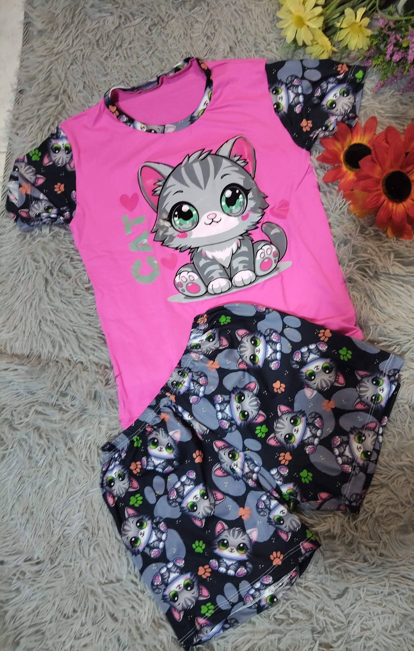 PIJAMA NIÑO/NIÑA – MANGA CORTA Y SHORT
