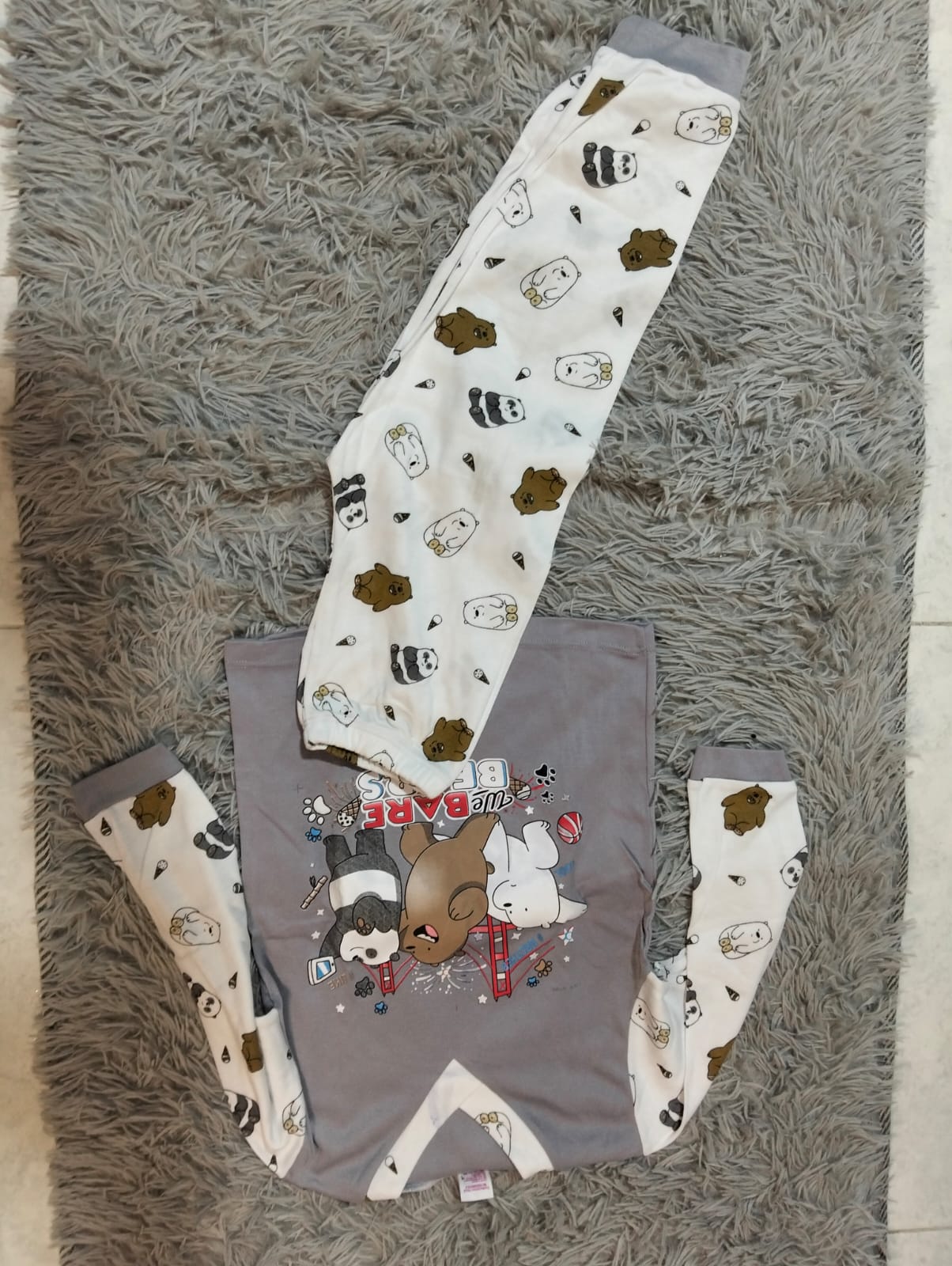 PIJAMA NIÑO/NIÑA MANGA LARGA Y PANTALON ESTAMPADA