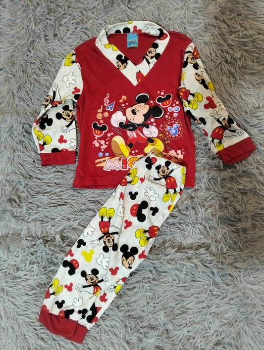 PIJAMA NIÑO/NIÑA MANGA LARGA Y PANTALON ESTAMPADA