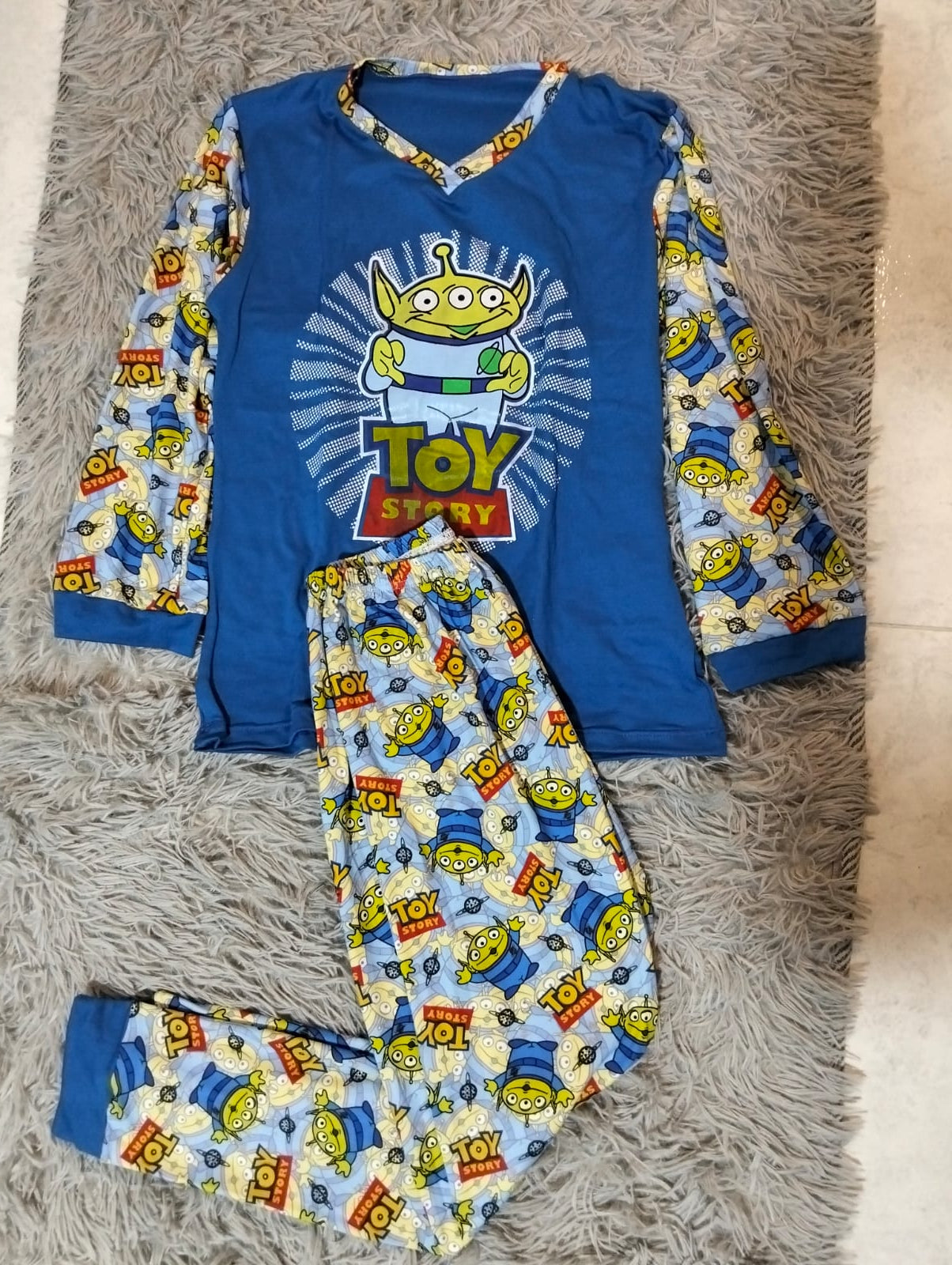 PIJAMA NIÑO/NIÑA MANGA LARGA Y PANTALON ESTAMPADA